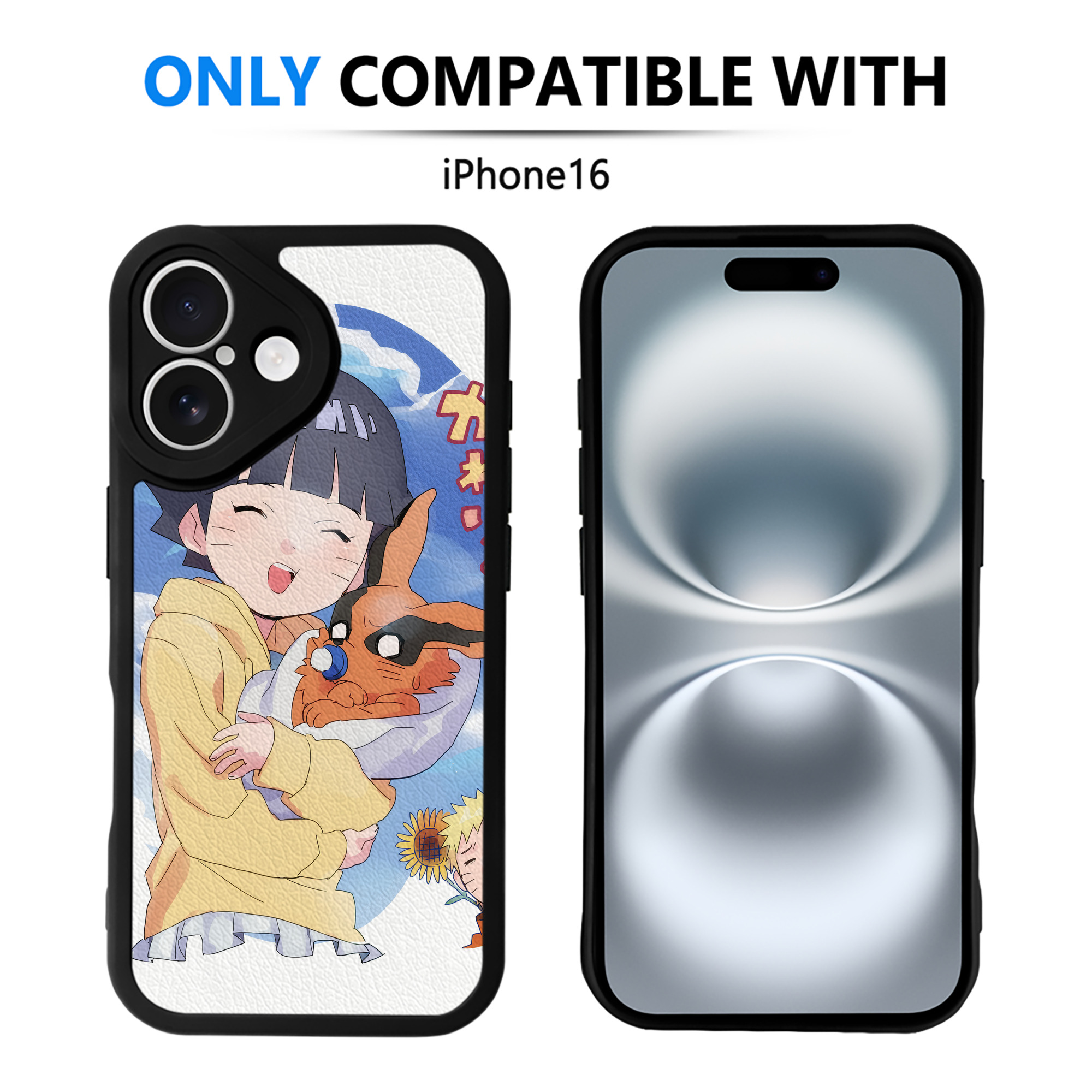 （画像用） NARUTO -ナルト- NARUTO -ナルト- 疾風伝 【iPhone 16シリーズ対応】シリコンスマホケース（レザー調） 材質：シリコン